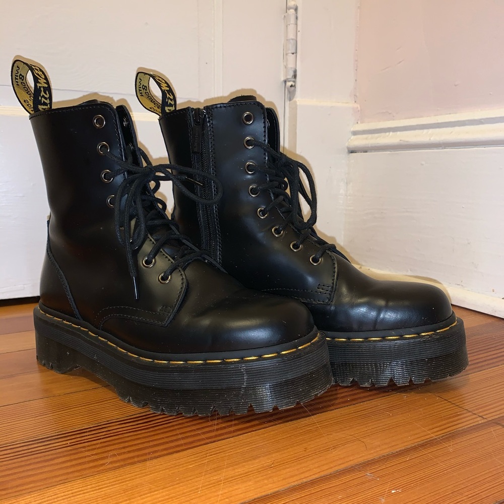 Dr Martens Jadon black platform boots size 9